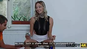 boyfriend blind while stepdaddy sneaks in for sneaky hardcore pounding