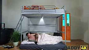 boyfriend blind while stepdaddy sneaks in for sneaky hardcore pounding