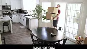 Kimmy Kimm's tiny Asian body gets neighbor's cock in intense bedroom session