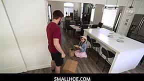 Kimmy Kimm's tiny Asian body gets neighbor's cock in intense bedroom session