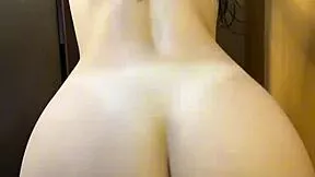 damn this big ass college girl's fresh from shower and ready for doggystyle ride