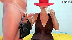 WOW! Femdom CFNM Mom Handjobs Bodybuilder's Huge Cock to Cumshot Food Fetish!