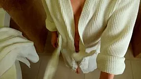 fucking my roommate hard in the steamy shower after bath time fun
