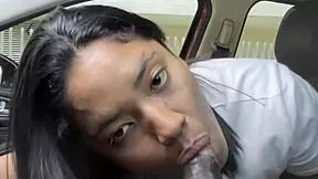 that's how we pay uber with my boss deepthroating his bbc in the car!