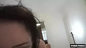 BIG TITTED GOTH GIRL BENDS OVER FOR ROUGH POUNDING AND CREAMPIE IN BEDROOM