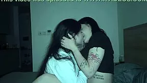 stepsis makes me cum hard fingering her wet pussy and licking tits at the party!