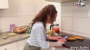 curly german milf sue nova picks up horny guy in kitchen for raw pussy pounding pov