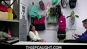 Thief Caught - Cute Tiny Virgin Mazy Myers Ripped Clothes Fucked To Orgasm By Officer