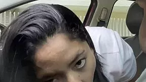 that's how we pay uber with my boss deepthroating his bbc in the car!