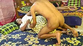 hanif adori and nasima watch big ass girl fuck horny neighbors in threesome at home