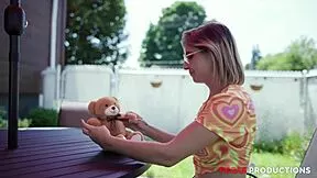 victoria cherry petite blonde lingerie teen deepthroats daddy tight pussy spanked hard