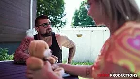 victoria cherry petite blonde lingerie teen deepthroats daddy tight pussy spanked hard