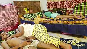 hanif adori and nasima watch big ass girl fuck horny neighbors in threesome at home