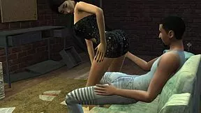 Skinny Emily Willis roughly assfucked by homeless big cock in shelter parody