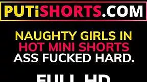 european babe in stockings tricks her horny neighbor into rough domination fuck