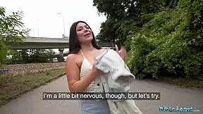 ever seen a grade a tourist cheat on her boyfriend for the first time with a stranger in public?