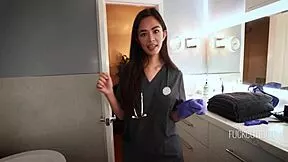 Doctor Stepdaughter Fucks Stepdaddy to Save His Life