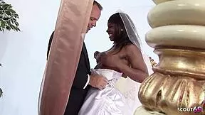 whoa this dark ebony bride in lingerie is begging her brother-in-law for one last bbc anal slam before the wedding!! 😈💍🍑