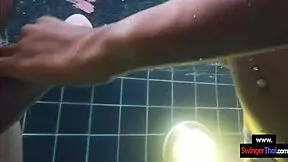 thai amateur teen gf enjoys steamy pool play with european boyfriend