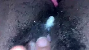 watch my hairy pretty pussy cum up close juicy lips throbbing hard