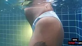 thai amateur teen gf enjoys steamy pool play with european boyfriend