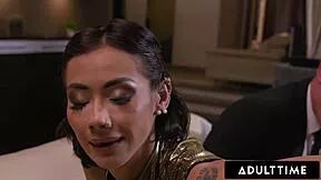 Gorgeous petite veronica leal's ass stretched double penetration hardcore anal