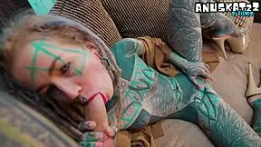 whoa alternative dreadhead goth in heels rides bwc anal gapes sloppy facial atm assplay