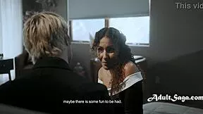 brunette latina petite mourns at funeral but moans in public outdoor taboo storyline