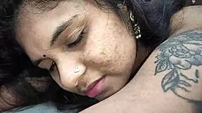 hands tied behind my back as he fingers my ass then fucks me passionately in sensual bdsm with my indian mallu lover