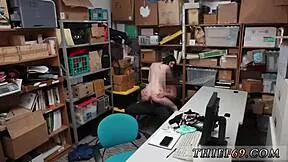 whoa 😲 police catch emo teen suspect crossdressing in shop uniform now getting hardcore punished by old cop 👮‍♂️🔥