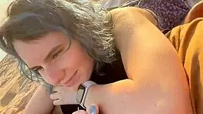sex on a public beach ends with creampie