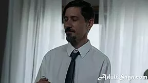 brunette latina petite mourns at funeral but moans in public outdoor taboo storyline