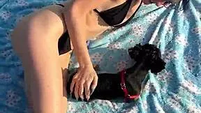 sex on a public beach ends with creampie