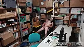 whoa 😲 police catch emo teen suspect crossdressing in shop uniform now getting hardcore punished by old cop 👮‍♂️🔥