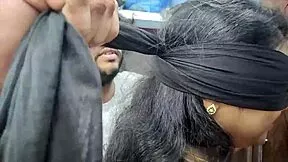 hands tied behind my back as he fingers my ass then fucks me passionately in sensual bdsm with my indian mallu lover