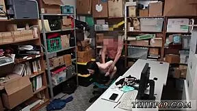 whoa 😲 police catch emo teen suspect crossdressing in shop uniform now getting hardcore punished by old cop 👮‍♂️🔥