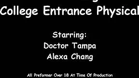 tampa uni slut alexa chang spreads for latex humiliation exam