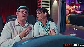 athena faris sneaks naughty cinema fuck with boyfriend's hard cock