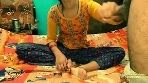 Indian village bhabhi romances devar before hard fucking in Hindi