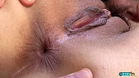 Lucky Dude Fucks Young Big Ass Girl On Pink Bed Doggystyle