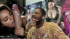 damn this tight petite agartha slut jerks bwc deepthroats till cum covers her seductive native pussy