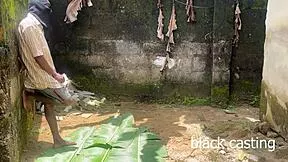 Backyard fuck date landlord's horny daughter pounding tight ass