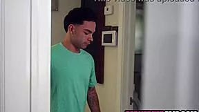 stepmom locks wrists and whispers fuck me son in taboo handcuff craving
