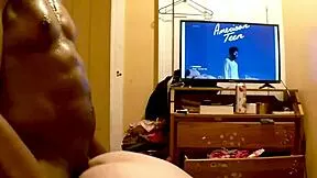 CUTE NERDY PHAT ASS SLUT BENT OVER DOGGY FOR BBC CUMSHOT