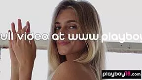 skinny ukrainian blonde irina ri strips naked small tits solo