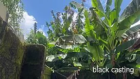 Backyard fuck date landlord's horny daughter pounding tight ass