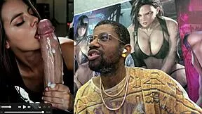 damn this tight petite agartha slut jerks bwc deepthroats till cum covers her seductive native pussy