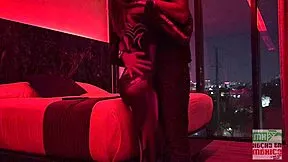 hey cosplay mexicana as black spider woman wanna see my tight pussy take big cock game on?