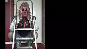 shy crossdresser slut heels dildo deepthroat ass to mouth ready