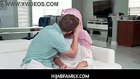 i'm innocent arab stepsis in hijab experiencing blowjob handjob deepthroat with willow ryder
